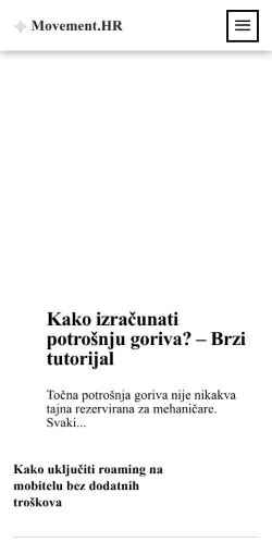 Vorschau der Website Movement, Medium aus Kroatien für gesponserte Artikel