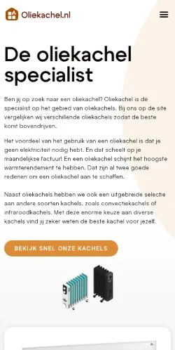 Anteprima del sito Beste Oliekachel, media di Paesi Bassi per articoli sponsorizzati