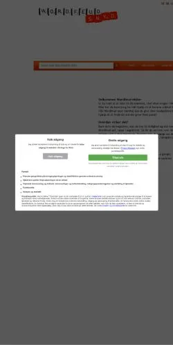 Anteprima del sito Wordfeudsnyd, media di Danimarca per articoli sponsorizzati