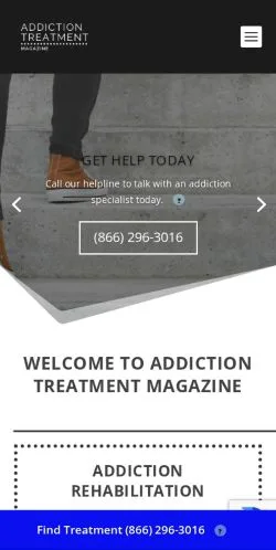 Anteprima del sito Addiction Treatment Magazine, media di Stati Uniti per articoli sponsorizzati