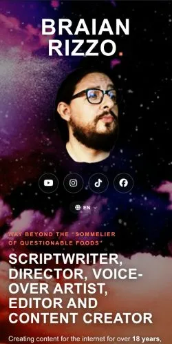 스폰서 기사용 브라질 매체 Braian Rizzo 사이트 미리보기
