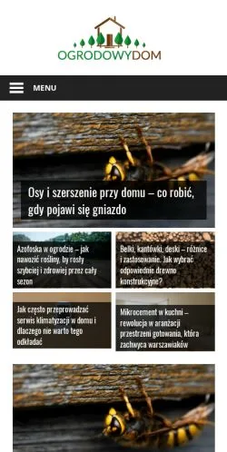 Podgląd witryny Ogrodowydom.pl, medium z kraju Polska do artykułów sponsorowanych