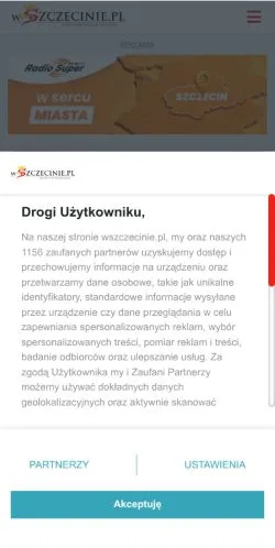 Podgląd witryny WSzczecinie, medium z kraju Polska do artykułów sponsorowanych
