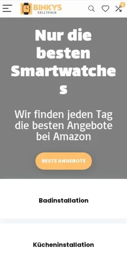 Anteprima del sito BinkysKellyPage, media di Germania per articoli sponsorizzati