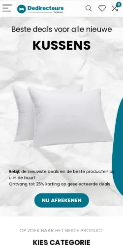 Anteprima del sito Dedirecteurswoning, media di Belgio per articoli sponsorizzati