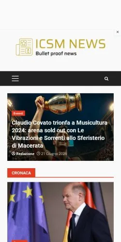 Forhåndsvisning af ICSM, medie fra Italien til sponsorerede artikler