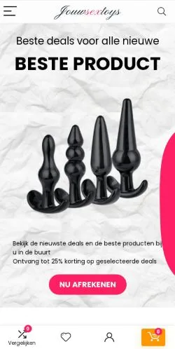 Anteprima del sito Jouw Sextoys, media di Paesi Bassi per articoli sponsorizzati