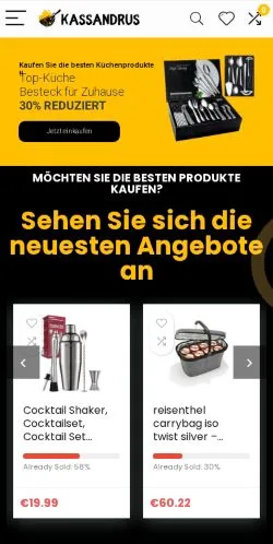 Anteprima del sito Kassandrus, media di Germania per articoli sponsorizzati