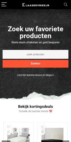 Anteprima del sito Klaas de Vries Jr, media di Paesi Bassi per articoli sponsorizzati