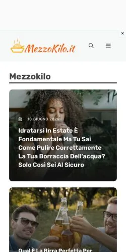 스폰서 기사용 이탈리아 매체 Mezzokilo 사이트 미리보기