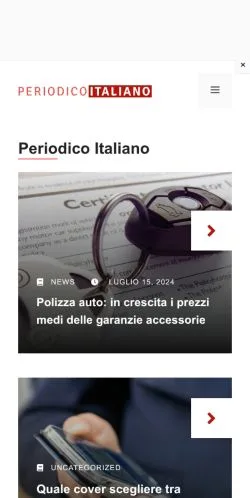 Anteprima del sito Periodico Italiano, media di Italia per articoli sponsorizzati