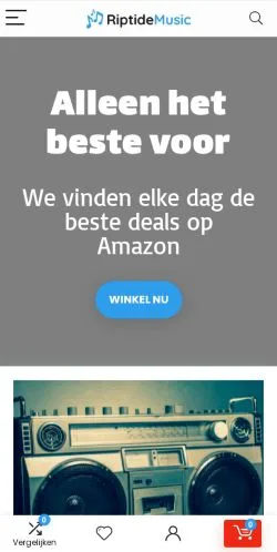 Vorschau der Website Riptidemusic, Medium aus Niederlande für gesponserte Artikel