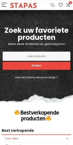 Podgląd witryny Stapas, medium z kraju Belgia do artykułów sponsorowanych