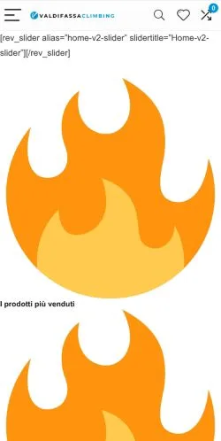 Podgląd witryny Valdifassaclimbing, medium z kraju Włochy do artykułów sponsorowanych