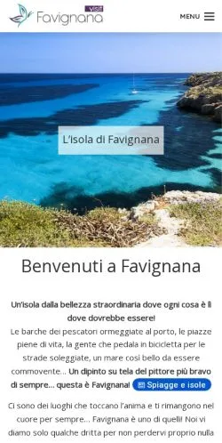 Anteprima del sito Favignana Isole Egadi, media di Italia per articoli sponsorizzati