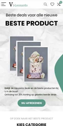 Anteprima del sito Vl-Leonardo, media di Belgio per articoli sponsorizzati