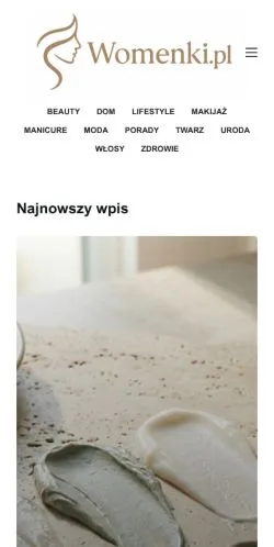 Anteprima del sito Womenki, media di Polonia per articoli sponsorizzati