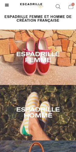 Podgląd witryny Escadrille Paris, medium z kraju Francja do artykułów sponsorowanych