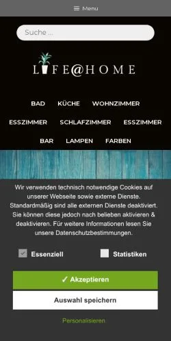 スポンサード記事向けのスイスメディア、Life @ Homeのサイトプレビュー