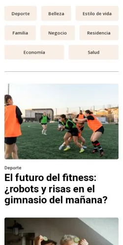 Forhåndsvisning av nettstedet reyvida.com, medium fra Mexico for sponsede artikler