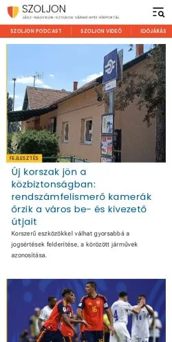 Anteprima del sito SZOLJON, media di Ungheria per articoli sponsorizzati