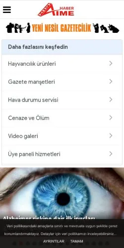 Anteprima del sito Alanya Time Haber, media di Turchia per articoli sponsorizzati