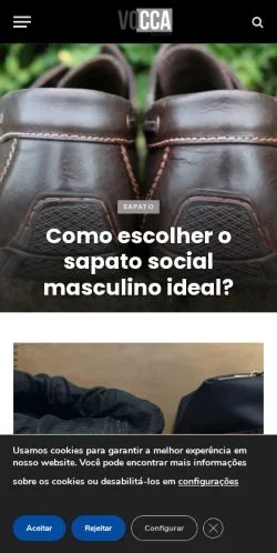 Anteprima del sito Revista Vocca, media di Brasile per articoli sponsorizzati