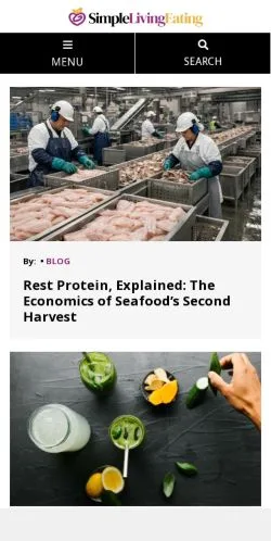 Anteprima del sito Simple Living Eating, media di Stati Uniti per articoli sponsorizzati