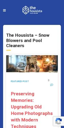 스폰서 기사용 미국 매체 The Housista 사이트 미리보기