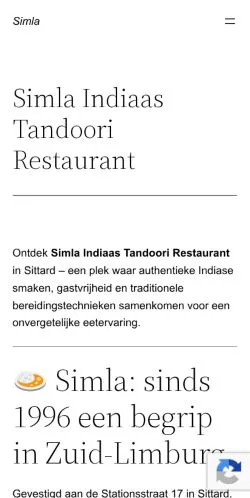 Vista previa del sitio Simla, medio de Bélgica para artículos patrocinados