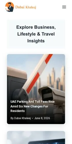 Podgląd witryny Dubai Khaleej, medium z kraju Stany Zjednoczone do artykułów sponsorowanych