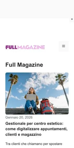 Podgląd witryny Full Magazine, medium z kraju Włochy do artykułów sponsorowanych