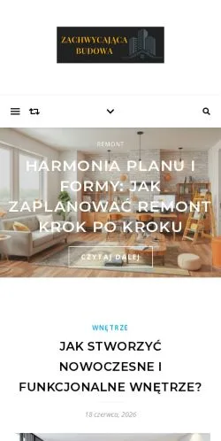 Anteprima del sito Zachwycająca Budowa, media di Polonia per articoli sponsorizzati