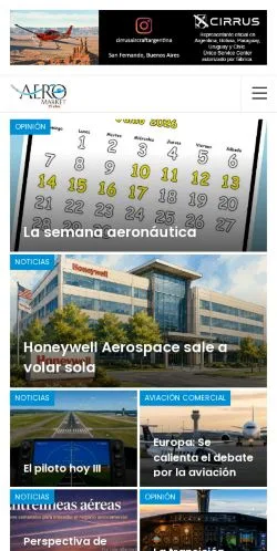 Anteprima del sito AeroMarket, media di Argentina per articoli sponsorizzati