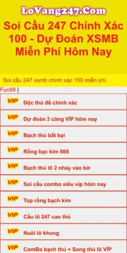 Aperçu du site Soi Cầu 247, média de Viêt Nam pour articles sponsorisés