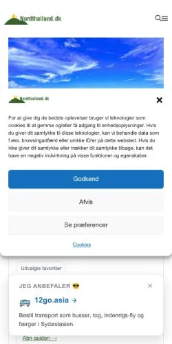 Anteprima del sito Nordthailand, media di Danimarca per articoli sponsorizzati