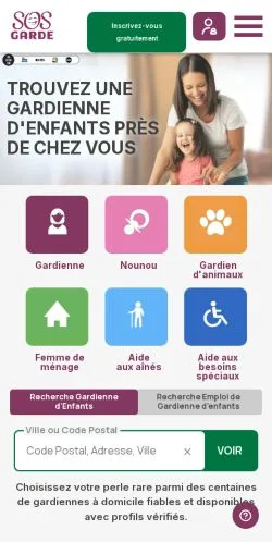 Voorbeeld van de site SOSgarde, medium uit Canada voor gesponsorde artikelen