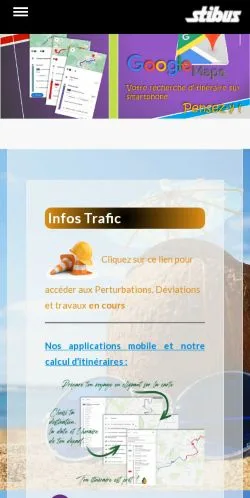 Vista previa del sitio Stibus, medio de Francia para artículos patrocinados