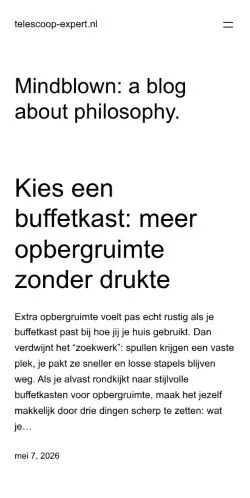 Anteprima del sito telescoop-expert.nl, media di Paesi Bassi per articoli sponsorizzati