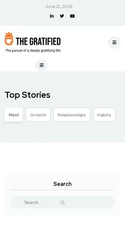 Anteprima del sito The Gratified, media di Stati Uniti per articoli sponsorizzati
