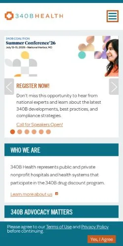 Anteprima del sito 340B Health, media di Stati Uniti per articoli sponsorizzati