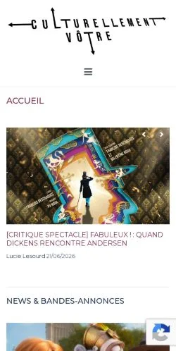 Anteprima del sito Culturellement Vôtre, media di Francia per articoli sponsorizzati