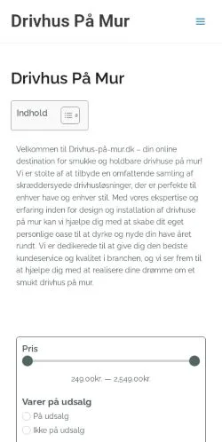 Anteprima del sito Drivhus på Mur, media di Danimarca per articoli sponsorizzati
