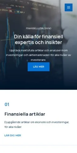 Anteprima del sito iFinans, media di Svezia per articoli sponsorizzati