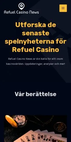 스폰서 기사용 스웨덴 매체 Refuel Casino News 사이트 미리보기