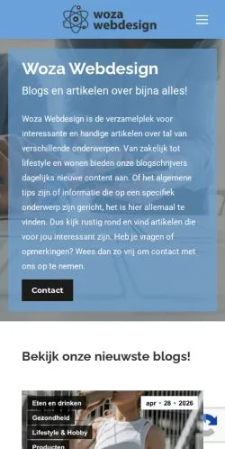 Podgląd witryny Woza Webdesign, medium z kraju Holandia do artykułów sponsorowanych