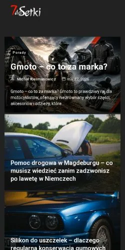 Anteprima del sito 7Dosetki, media di Polonia per articoli sponsorizzati
