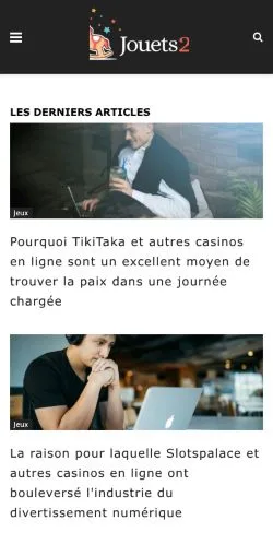 Anteprima del sito Jouets 24/7, media di Francia per articoli sponsorizzati