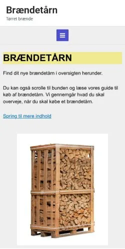 Podgląd witryny Brændetårn, medium z kraju Dania do artykułów sponsorowanych