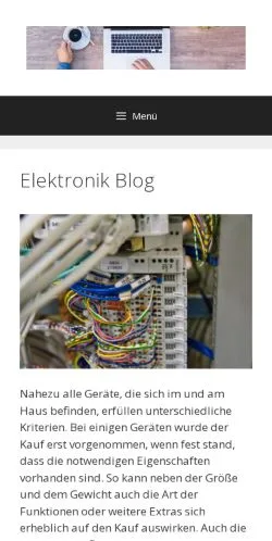 Podgląd witryny Der Elektronik Blog, medium z kraju Niemcy do artykułów sponsorowanych